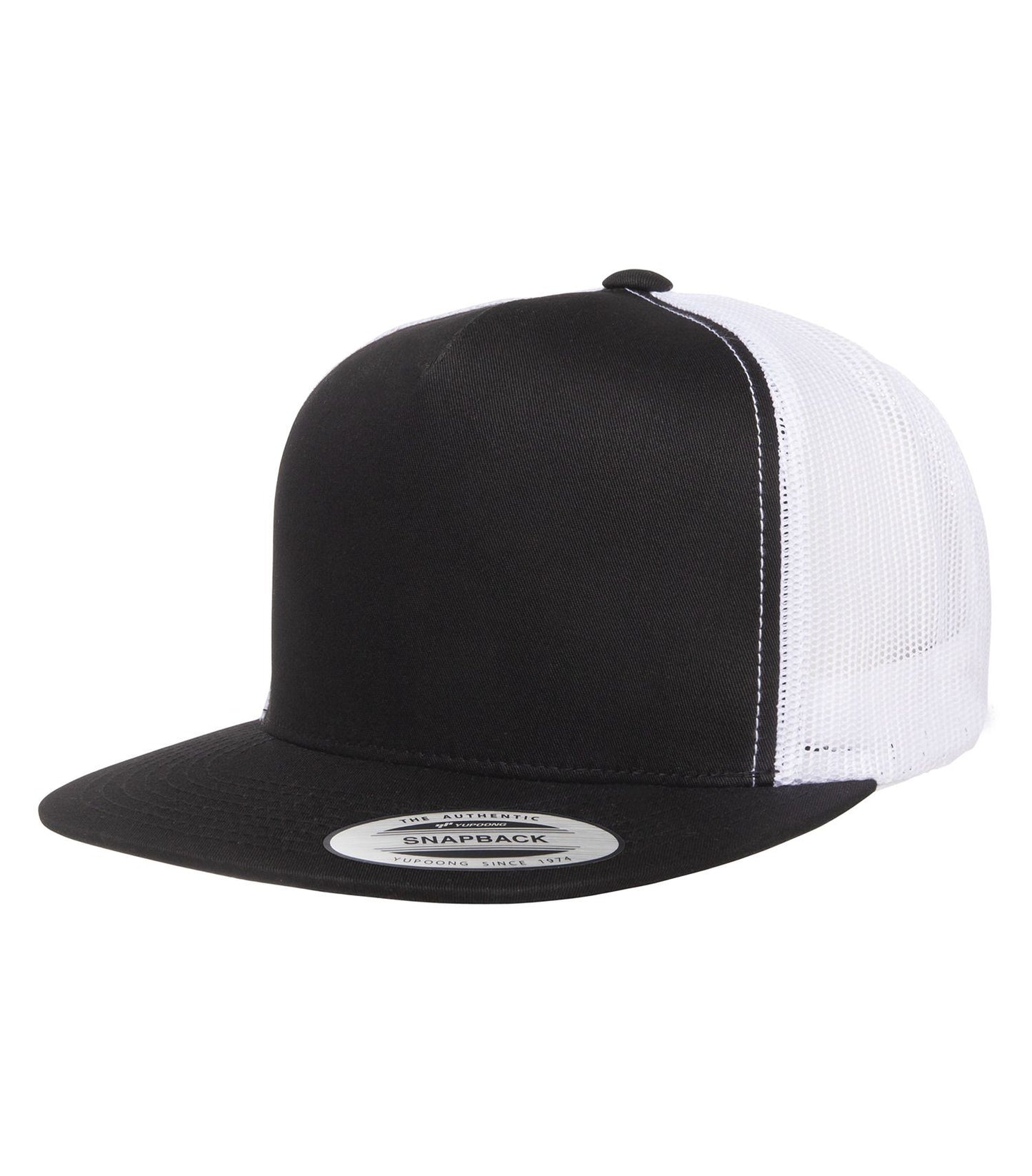 Flat Brim Snap Back With Embroidered Logo