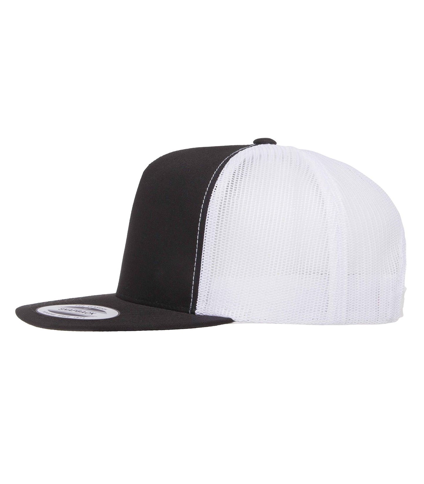 Flat Brim Snap Back With Embroidered Logo