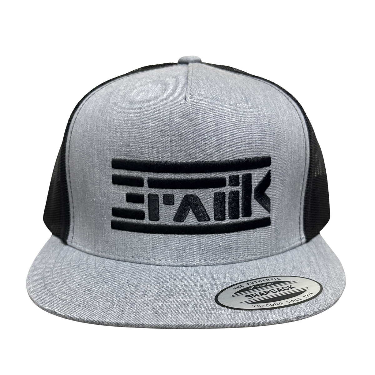 Flat Brim Snap Back With Embroidered Logo