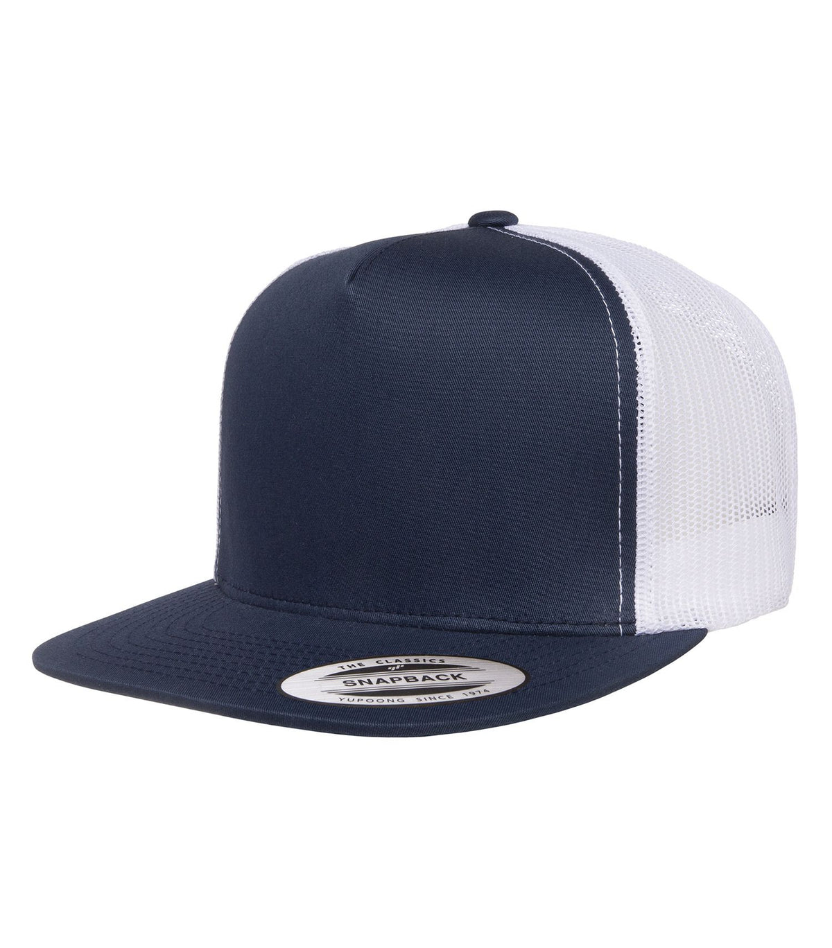 Flat Brim Snap Back With Embroidered Logo
