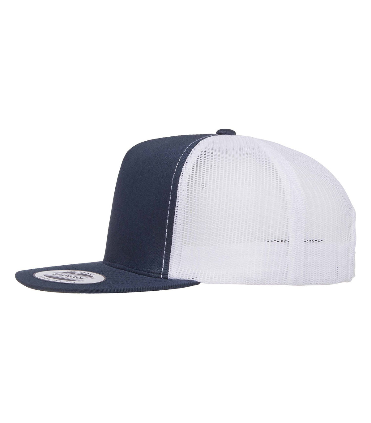 Flat Brim Snap Back With Embroidered Logo