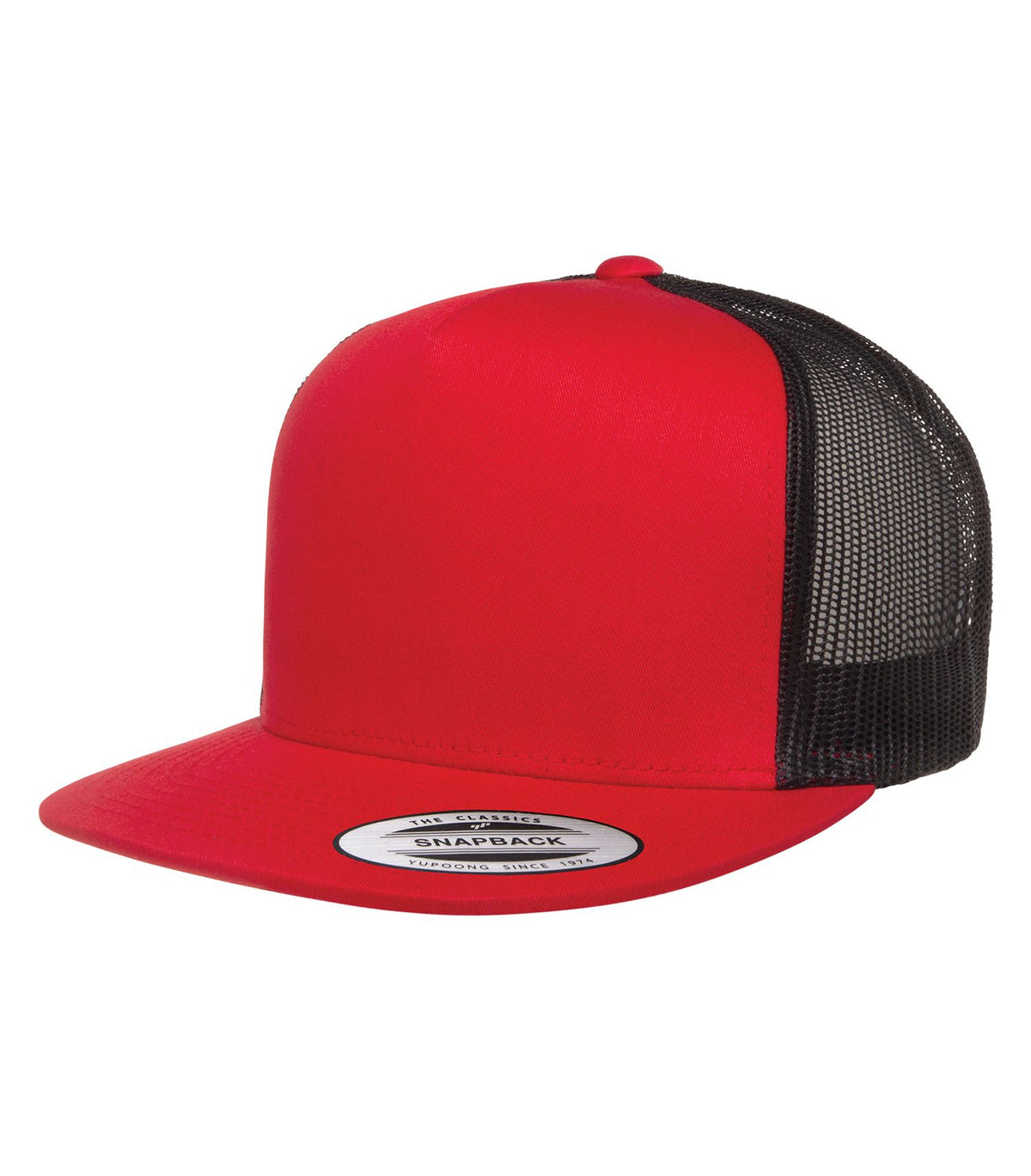 Flat Brim Snap Back With Embroidered Logo